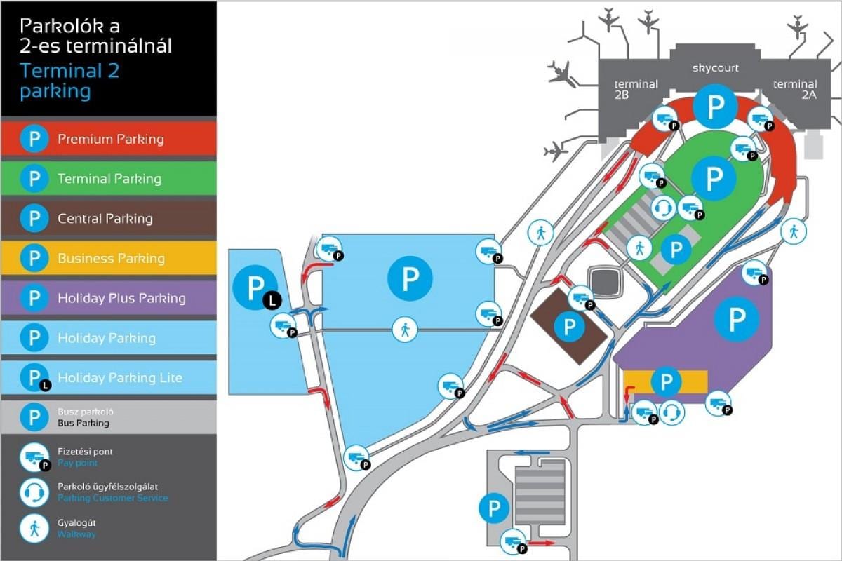 ลานจอดรถบนแผนที่บูดาเปสต์