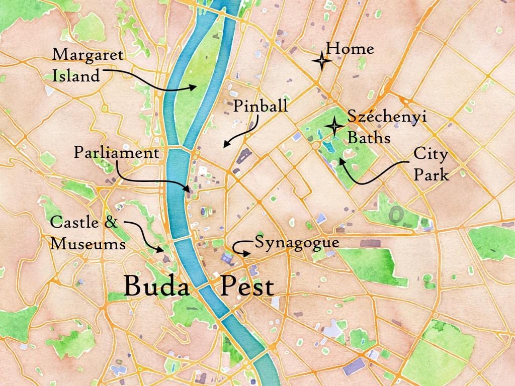 buda หรือแผนที่ hungary. kgm