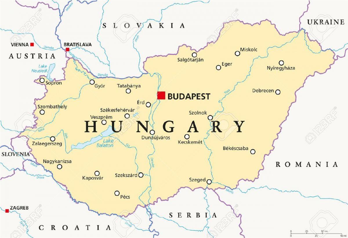 บูดาเปสต์สถานที่โลกแผนที่