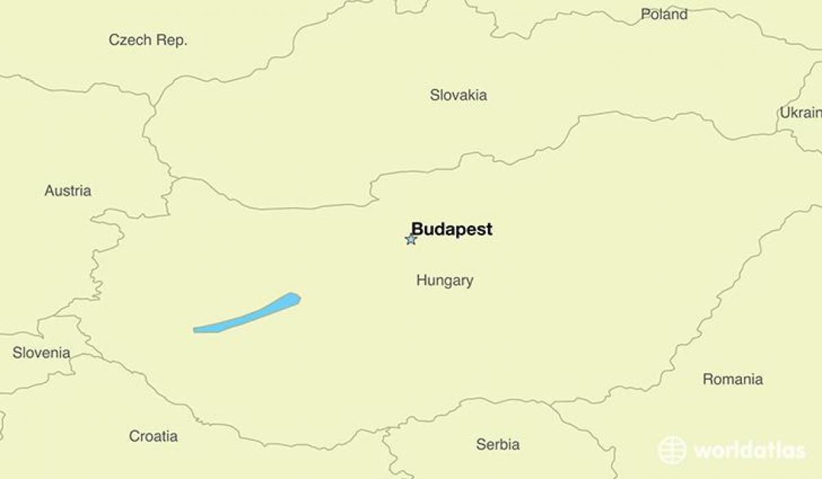 บูดาเปสต์ฮังการีนแผนที่ของยุโรป