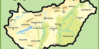 Budapesta แผนที่
