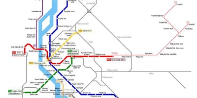 แผนที่ของบูดาเปสต์ hev