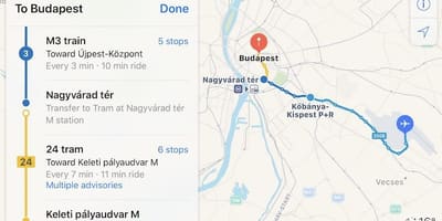 บูดาเปสต์ kelenfold ที่สถานีรถไฟบนแผนที่