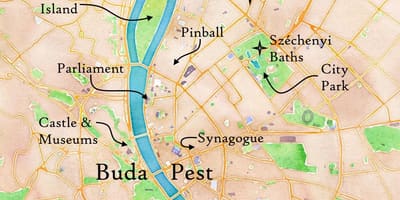 Buda หรือแผนที่ hungary. kgm