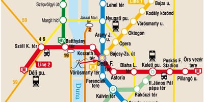 Keleti สถานีบูดาเปสต์บนแผนที่